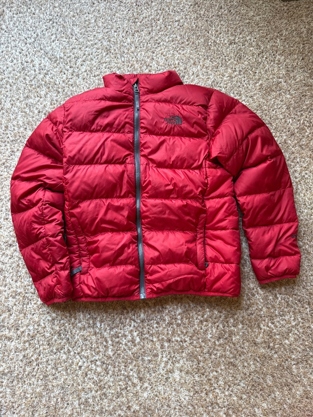 The North Face 550 Puffer Jacket size large 14/16 red youth